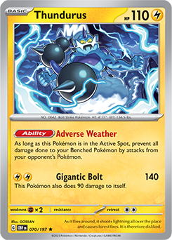 Thundurus Obsidian Flames Tcg Card Database Pokemon