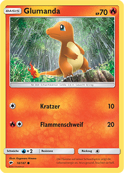 Pokemon Karten Entwicklungen von high quality Glumanda