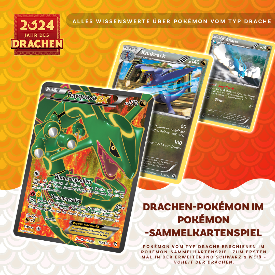 Drachen-Pokémon im Pokémon-Sammelkartenspiel