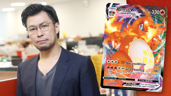 Ein Interview mit Atsushi Nagashima über die Pokémon-Sammelkartenspiel-Erweiterung Schwert & Schild – Flammende Finsternis