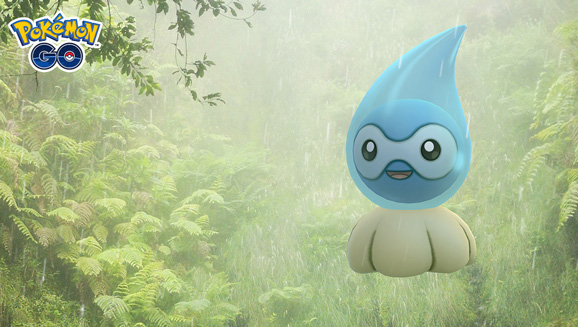 Halte während der Wetterwoche in Pokémon GO die Augen nach einem Schillernden Formeo (Regenform) offen 