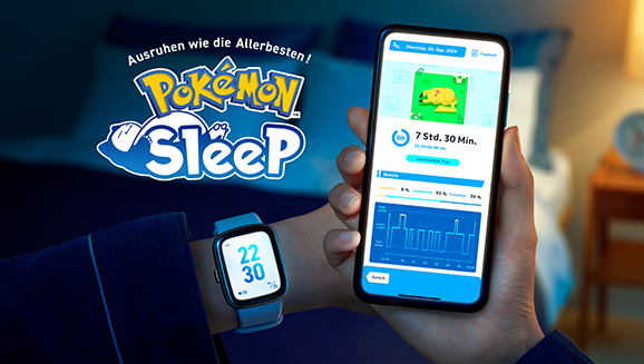 Verwende die mit deiner Smartwatch erfassten Schlafdaten in Pokémon Sleep