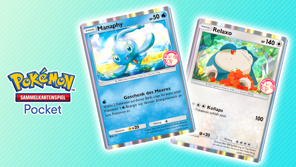 Manaphy und Relaxo erscheinen in diesem Wunderwahl-Event in Pokémon-Sammelkartenspiel-Pocket