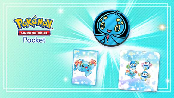 Erhalte in Pokémon-Sammelkartenspiel-Pocket mehr Manaphy- und Plinfa-Zubehör