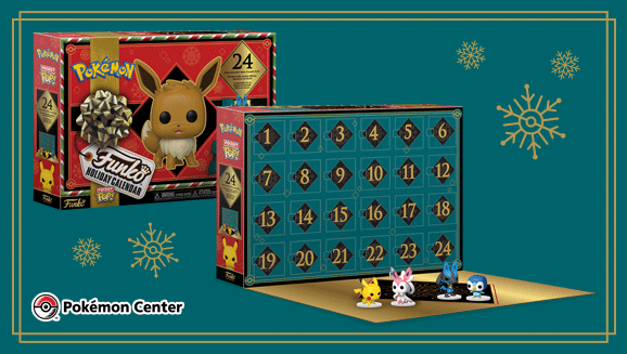 Celebrate the Season with Funko’s Pocket Pop! Pokémon 24-Day Holiday Calendar