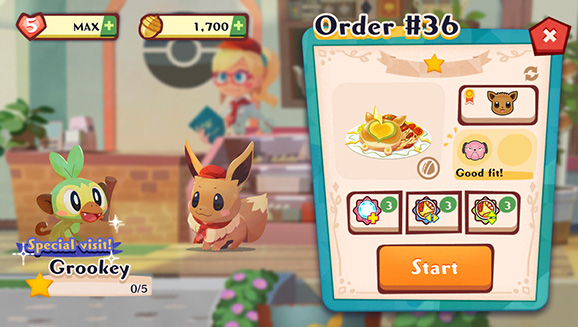 Get Grookey, Wobbuffet, Buizel, Audino, and Bonus Items in Pokémon Café Mix