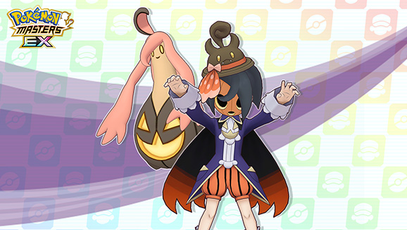 Allister & Gourgeist and Iris & Naganadel in Pokémon Masters EX