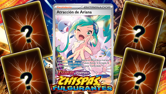 Echa un vistazo a las nuevas cartas de la expansión Escarlata y Púrpura-Chispas Fulgurantes de JCC Pokémon