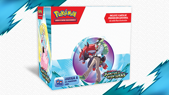 Presentación de productos de Escarlata y Púrpura-Juntos de Aventuras de JCC Pokémon