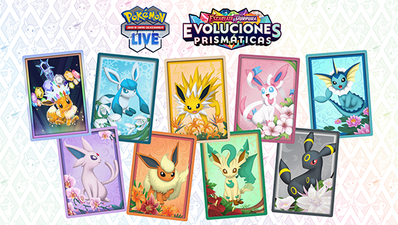 Evento Desfile prismático de Eevee en el Juego de Cartas Coleccionables Pokémon Live