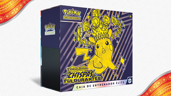 Caja de Entrenador Élite de Escarlata y Púrpura-Chispas Fulgurantes de JCC Pokémon