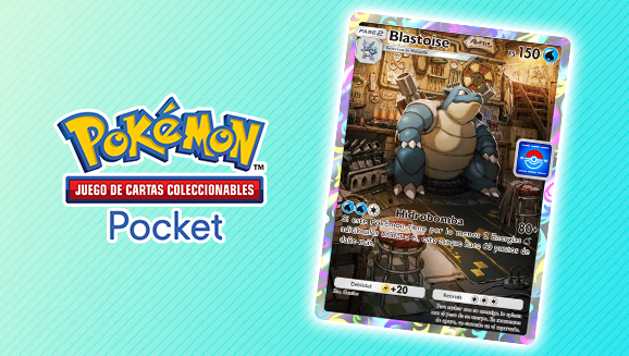 Evento botín Blastoise del Juego de Cartas Coleccionables Pokémon Pocket