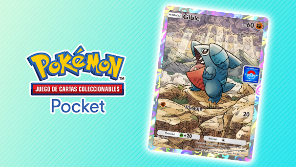 Alcanza nuevas cotas con Gible en JCC Pokémon Pocket