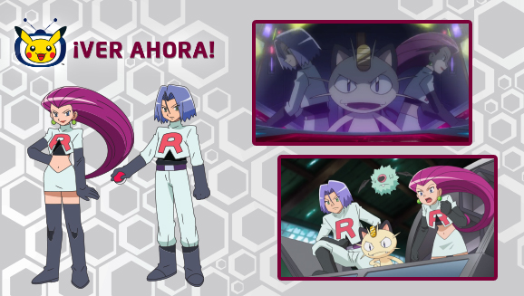 El Team Rocket causa problemas en la región de Teselia en la serie animada de TV Pokémon