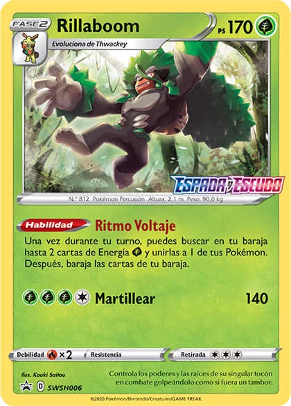 Carta Pokemon Tipo Planta