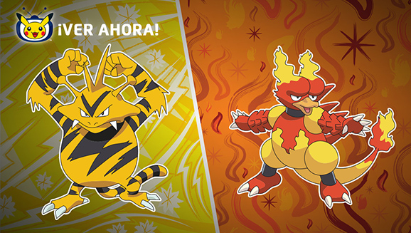 Disfruta de la serie Pokémon con Electabuzz y Magmar en TV Pokémon