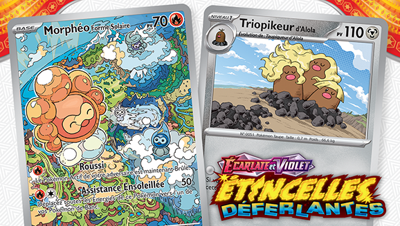 Illustrations d’Écarlate et Violet – Étincelles Déferlantes du JCC Pokémon