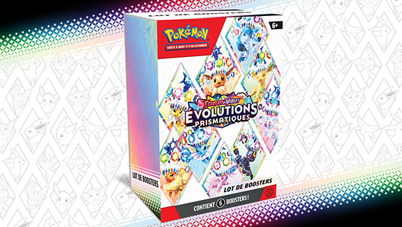 JCC Pokémon : lot de boosters Écarlate et Violet – Évolutions Prismatiques