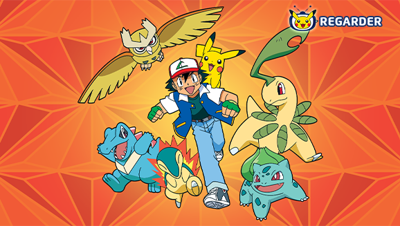 Pokémon : Les Champions de Johto est disponible sur TV Pokémon