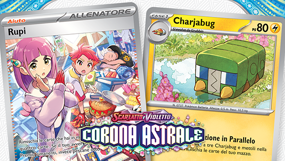 Le illustrazioni dell’espansione Scarlatto e Violetto - Corona Astrale del GCC Pokémon