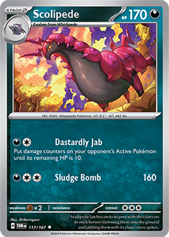 Scolipede | Twilight Masquerade | TCG Card Database | Pokemon.com