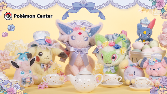 Pokémon Center Presents Pokémon Soda Pop Plush and Botanical Spring Plush