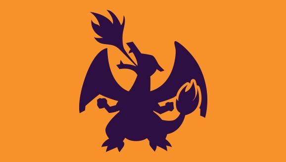 Charizard Silhouette Pattern