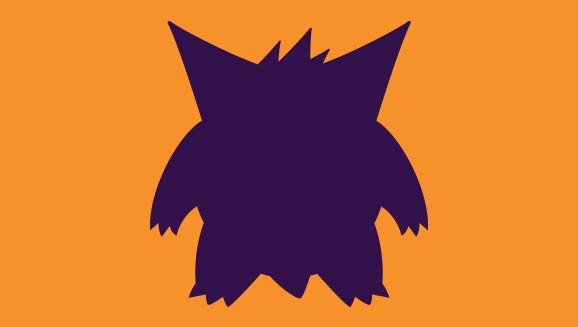 Gengar Silhouette Pattern