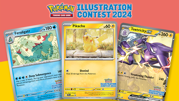 Cartas de promoción de los ganadores del Concurso de Ilustraciones del Juego de Cartas Coleccionables Pokémon 2024