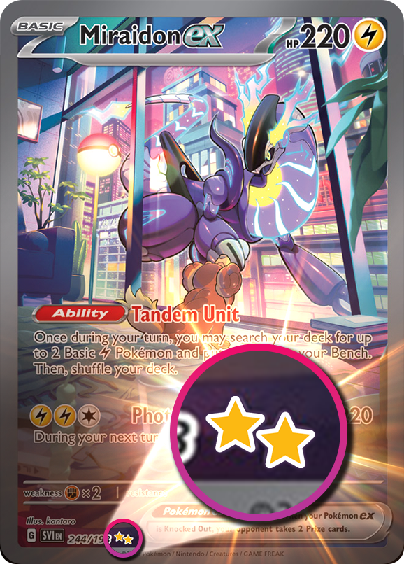 What is a 2 star rarity in Pokémon?