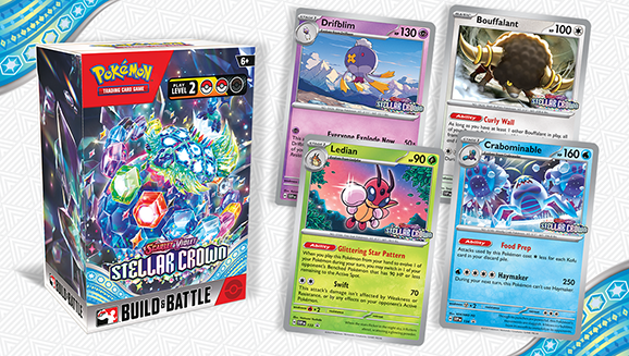 Get the Pokémon TCG: Scarlet & Violet—Stellar Crown Build & Battle Box Early