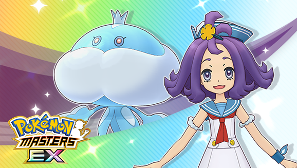Stroll along the Shoreline with Acerola (Summer 2024) & Jellicent in Pokémon Masters EX