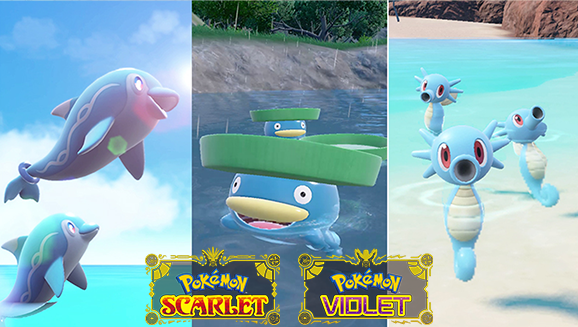 Catch Water-Type Pokémon in Pokémon Scarlet and Pokémon Violet Mass Outbreaks