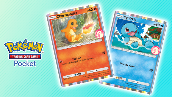 Charmander and Squirtle Star in This Pokémon TCG Pocket Wonder Pick Event